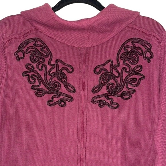 Soft Surroundings Embroidered Thermal Sweater - Picture 3 of 10